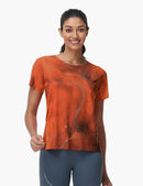 Haimont Women's Mountain Wind Trail T-Shirt in Glory Red