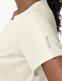 Haimont Women's Mountain Wind Trail T-Shirt in Lvory White