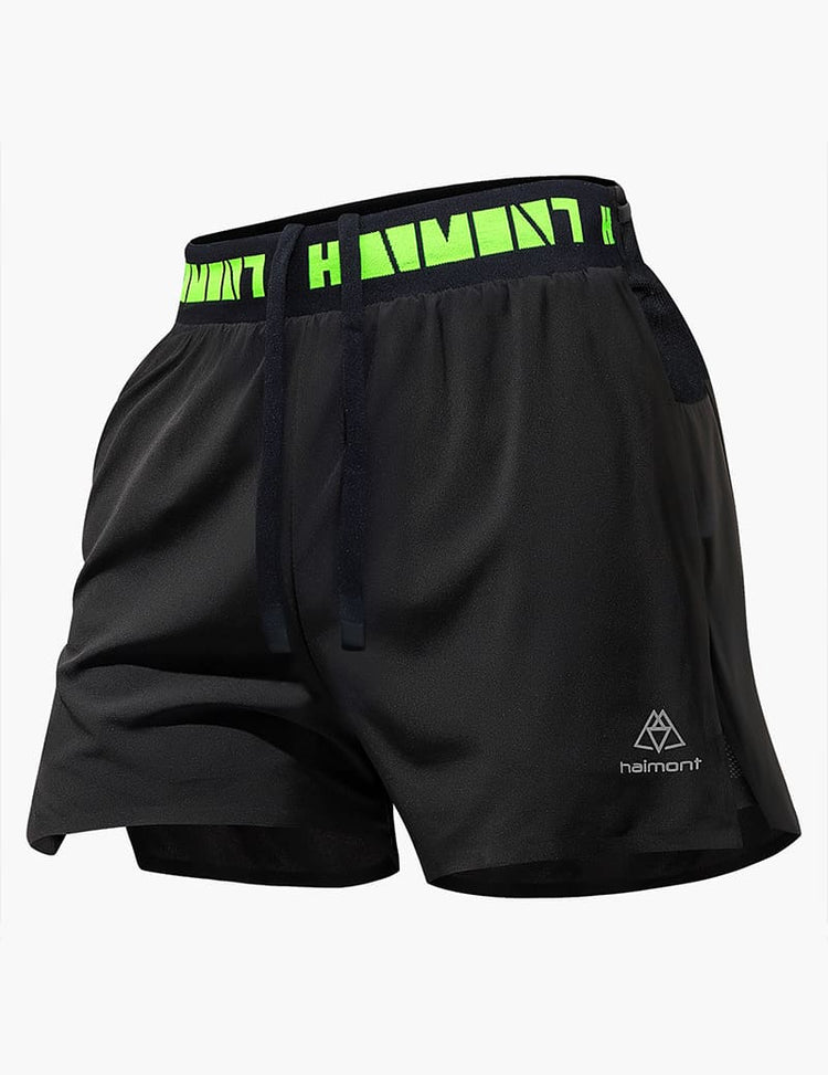 Pantalones Cortos de Trail Running 2 en 1 de Secado Rápido para Hombres