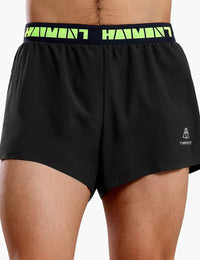 Men's 2 in 1 Quick Dry Trail Running Shorts in Black