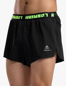 Men's 2 in 1 Quick Dry Trail Running Shorts in Black