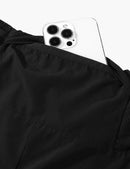 Men's 2 in 1 Quick Dry Trail Running Shorts in Black