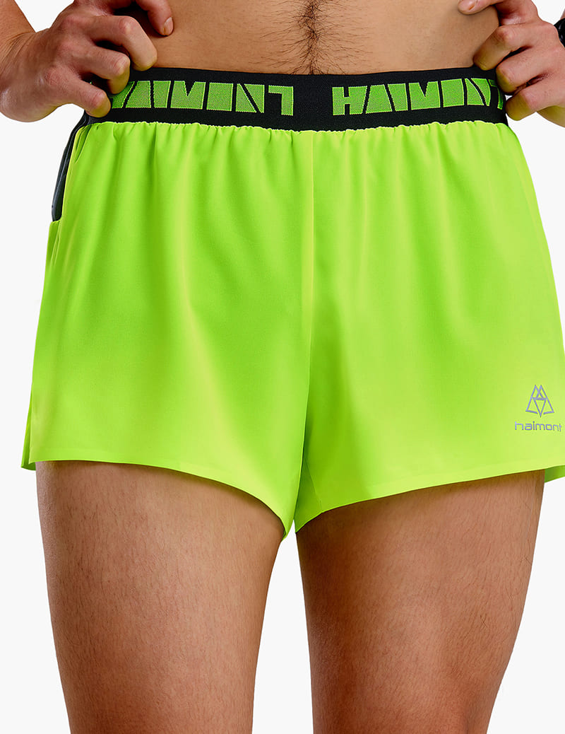 Men's 2 in 1 Quick Dry Trail Running Shorts in Green