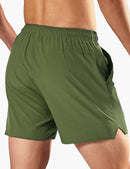 Men's 5 Inch Trail Running Shorts in Army Green