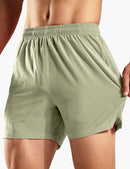 Men's 5 Inch Trail Running Shorts in Green Sage
