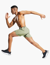 Men's 5 Inch Trail Running Shorts in Green Sage