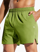 Men's 5 Inch Trail Running Shorts in Light Green