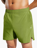 Men's 5 Inch Trail Running Shorts in Light Green