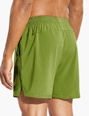 Men's 5 Inch Trail Running Shorts in Light Green