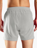 Men's 5 Inch Trail Running Shorts in Light Grey