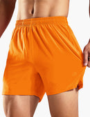 Men's 5 Inch Trail Running Shorts in Orange