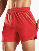 Men's 5 Inch Trail Running Shorts in Red