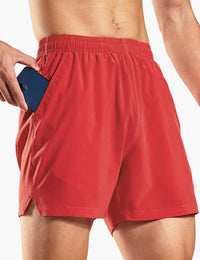 Men's 5 Inch Trail Running Shorts in Red