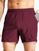 Men's 5 Inch Trail Running Shorts in Wine Red