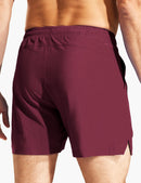 Men's 5 Inch Trail Running Shorts in Wine Red