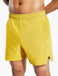 Men's 5 Inch Trail Running Shorts in Yellow