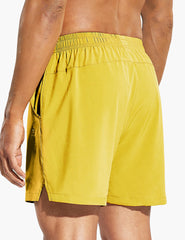 Men's 5 Inch Trail Running Shorts in Yellow