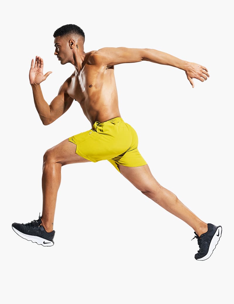Men's 5 Inch Trail Running Shorts in Yellow