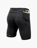 Men's Compression Trail Running Shorts in Black