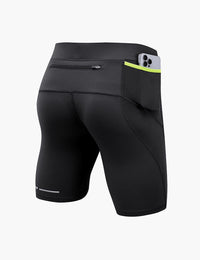 Men's Compression Trail Running Shorts in Black