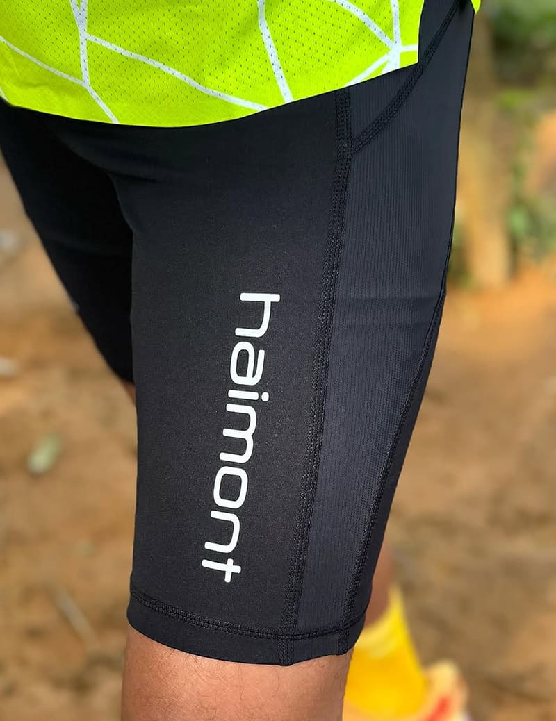 Men's Compression Trail Running Shorts in Black