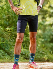 Men's Compression Trail Running Shorts in Black