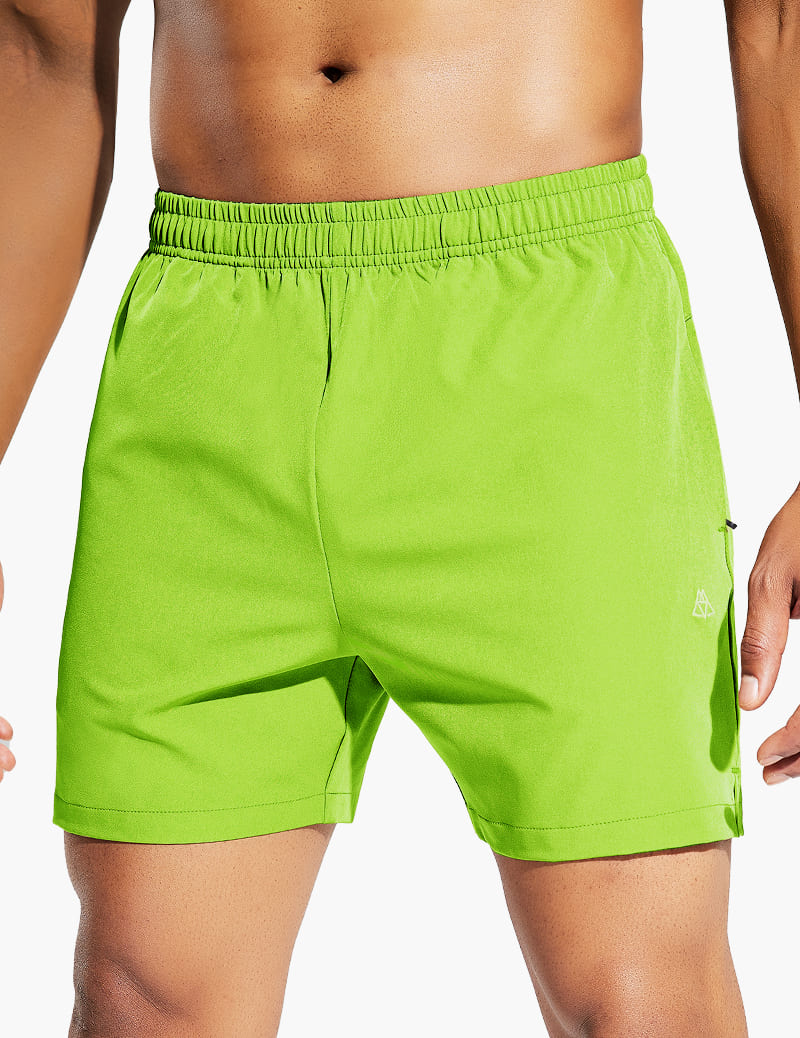 Men's Running Daily Training Shorts in Lemon Green