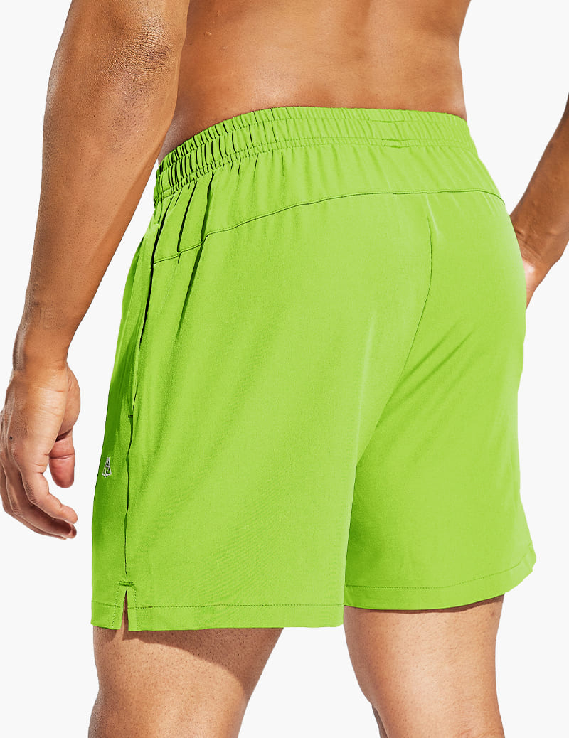 Men's Running Daily Training Shorts in Lemon Green