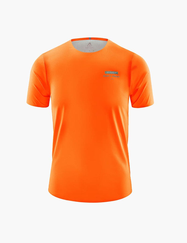 Camiseta ultraligera para trail running para hombre - Naranja