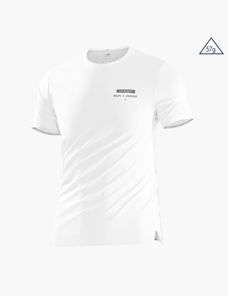 Men's Ultralight Trail Running Shirts in White