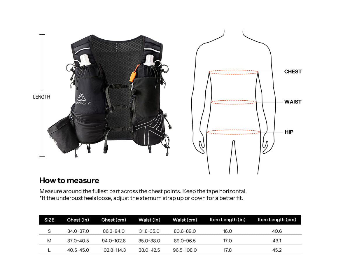 Race 8L Hydration Vest size banner 1