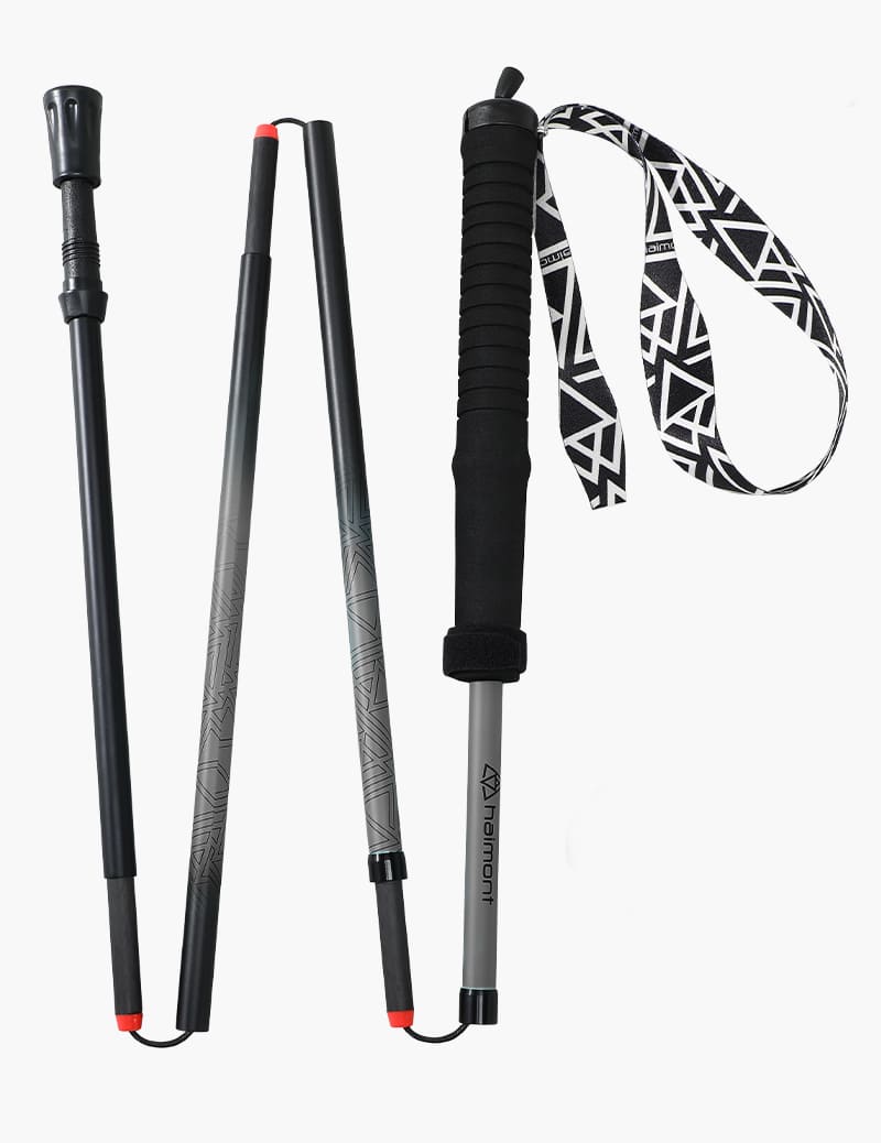 Ultralight Carbon-Aluminum Trekking Pole in Gray