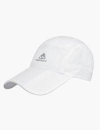 Unisex Foldable UV Blocking Cap in White