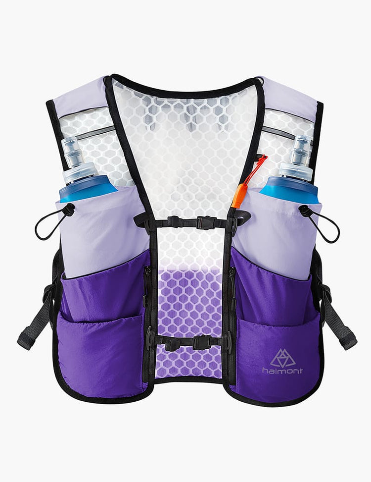 Chaleco de running UltraLight 5L con hidratación - Morado.