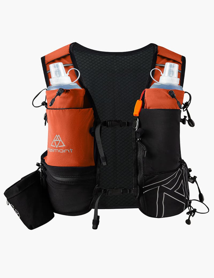 Haimont Gilet de course UltraLight 8L Pro unisexe en orange