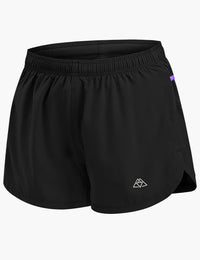 Women's 2 in 1 Quick Dry Trail Running Shorts in Black
