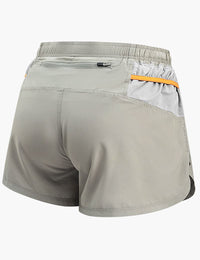 Women's 2 in 1 Quick Dry Trail Running Shorts in Gray