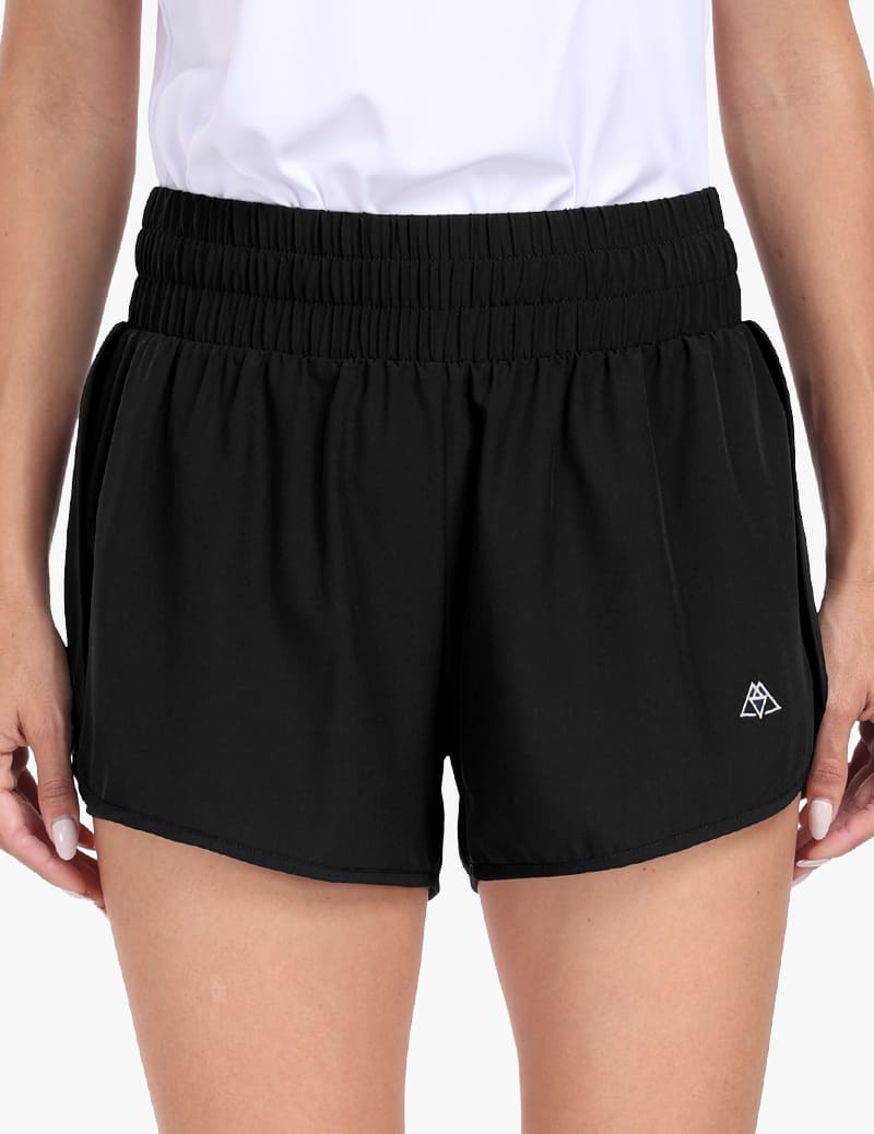 Women's 2 in 1 Trail Running Shorts in Black