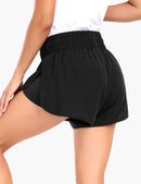 Women's 2 in 1 Trail Running Shorts in Black