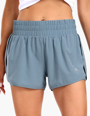 Women's 2 in 1 Trail Running Shorts in Blue Grey