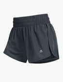 Women's 2 in 1 Trail Running Shorts in Dark Grey