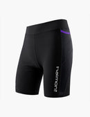 Women's Compression Trail Running Shorts in Black