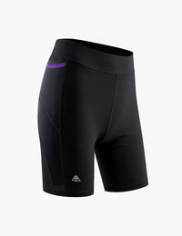 Women's Compression Trail Running Shorts in Black