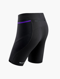 Women's Compression Trail Running Shorts in Black