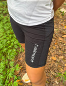 Women's Compression Trail Running Shorts in Black