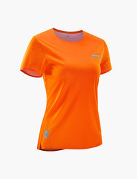 Women's Ultralight Trail Running Shirts in Orange