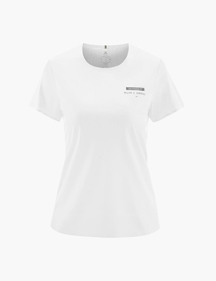 Camiseta ultraligera para trail running para mujer - Blanca