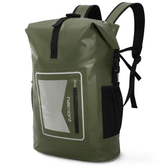 Waterproof Backpack Durable Dry Sack with Front Zippered