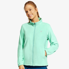 Women's Lightweight Fleece Thermal Soft Jacket Full Zip