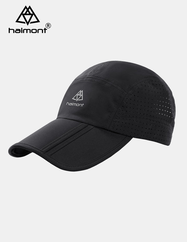 haimont Hat Black Unisex Foldable UV Blocking Cap